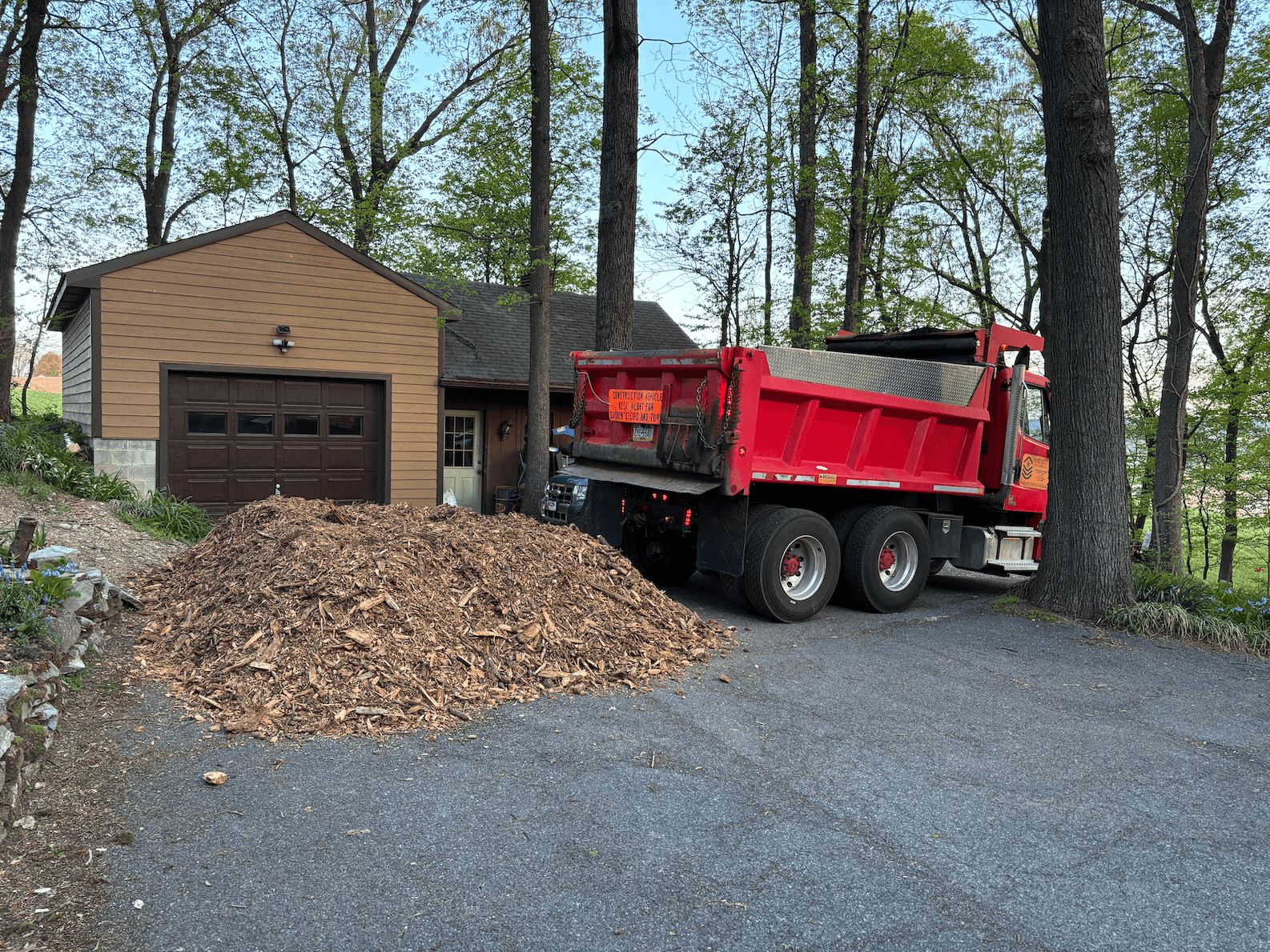 Enlisted Earthworks excavation equipment on a job site near Mount Joy, PA